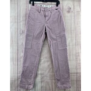 G Star Raw Pants Womens 27x30 Pink Rose Slim Fit Cargo Mid Rise Stretch‎ Zip Fly